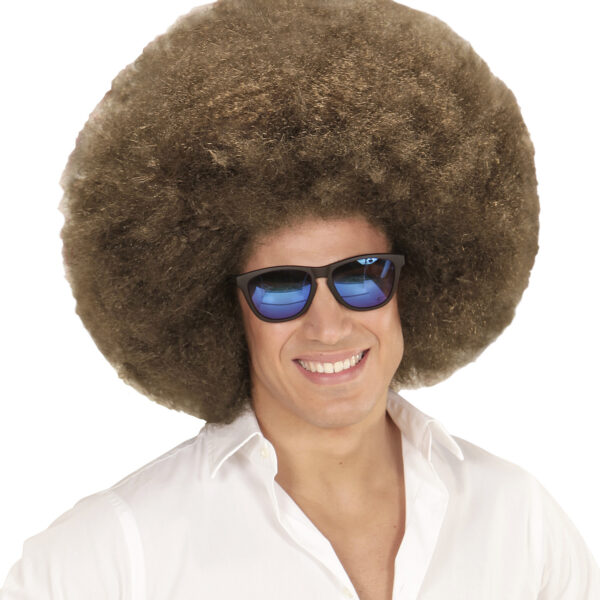Parrucca Castana Afro