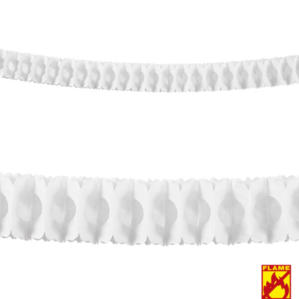 Festone in Carta Boa Bianco