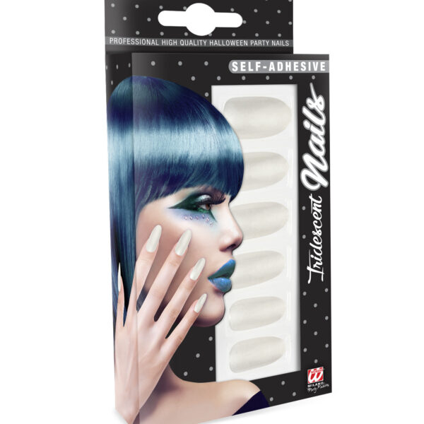 Unghie Finte Bianco Iridescenti