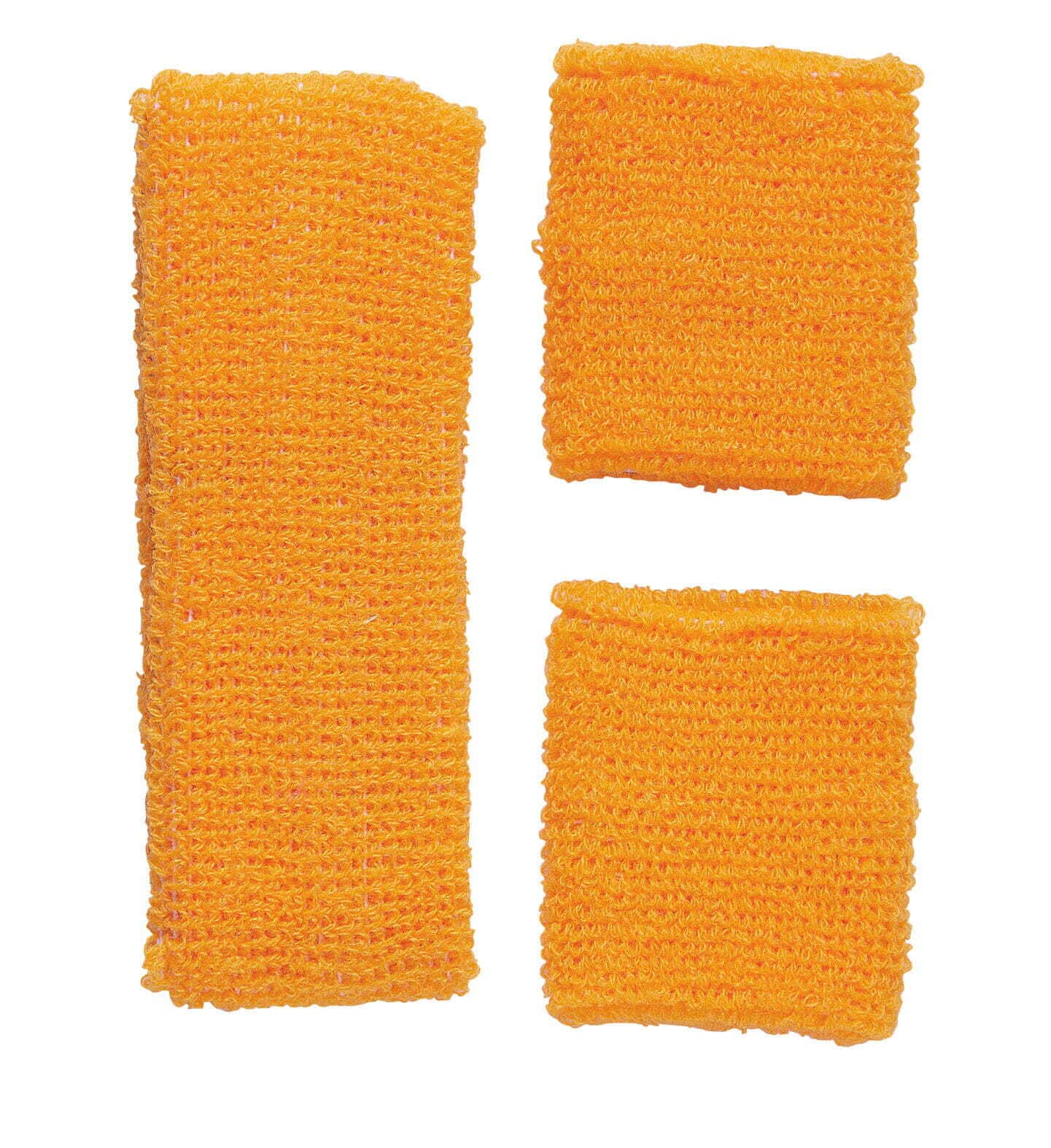 Set Fascia e Polsini Arancione Fluorescente