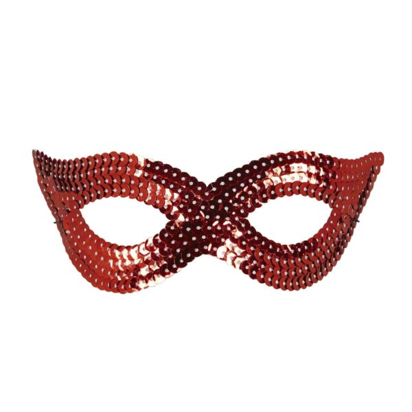 Maschera Farfallina Rosso in Paillette