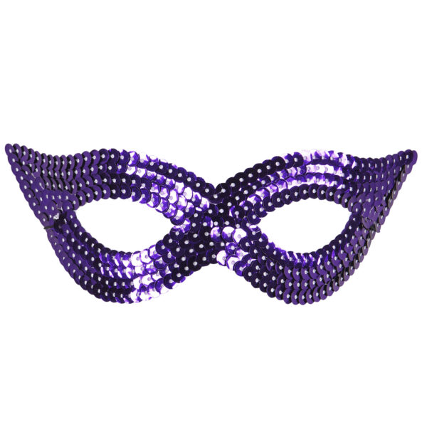 Maschera Farfallina Viola in Paillette