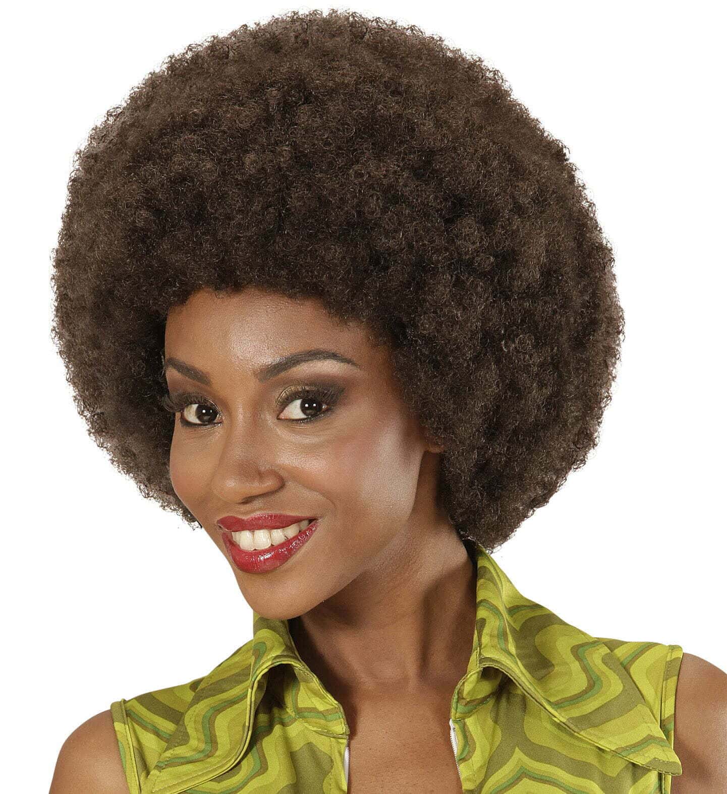 Parrucca Castana Afro Unisex