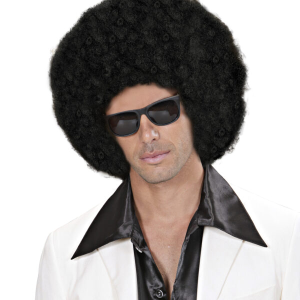 Parrucca Nera Gigante Afro Unisex
