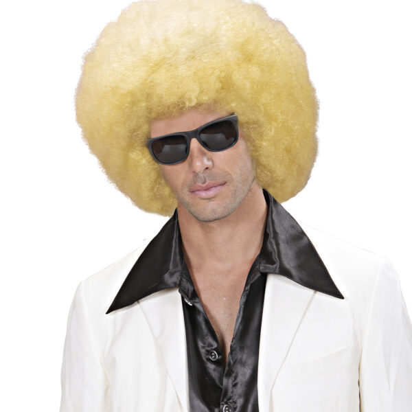 Parrucca Bionda Gigante Afro Unisex