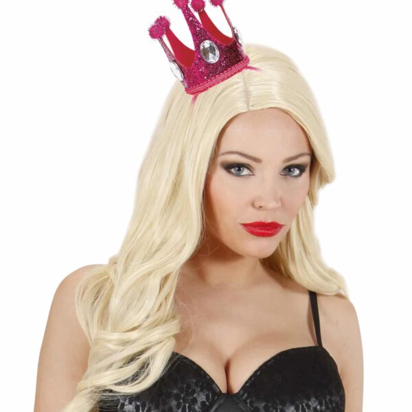 Cerchietto con Coroncina Fucsia da Regina