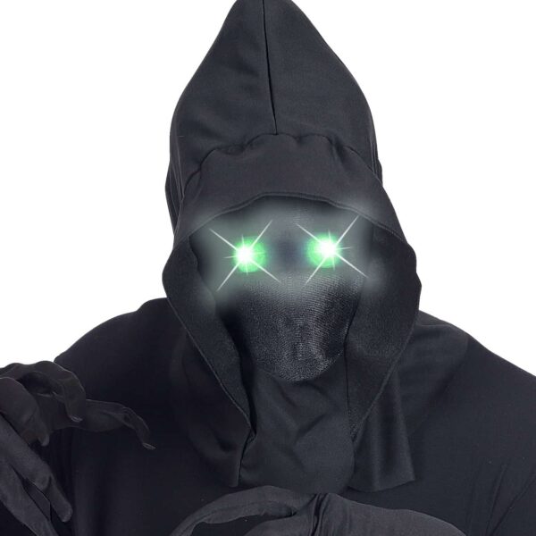 Maschera Nera con Occhi Verdi Luminosi