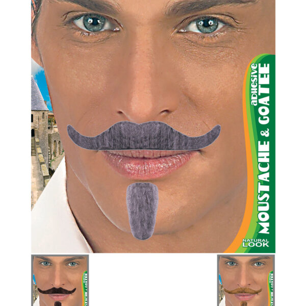 Baffi e Pizzetto Colori Assortiti da Moschettiere