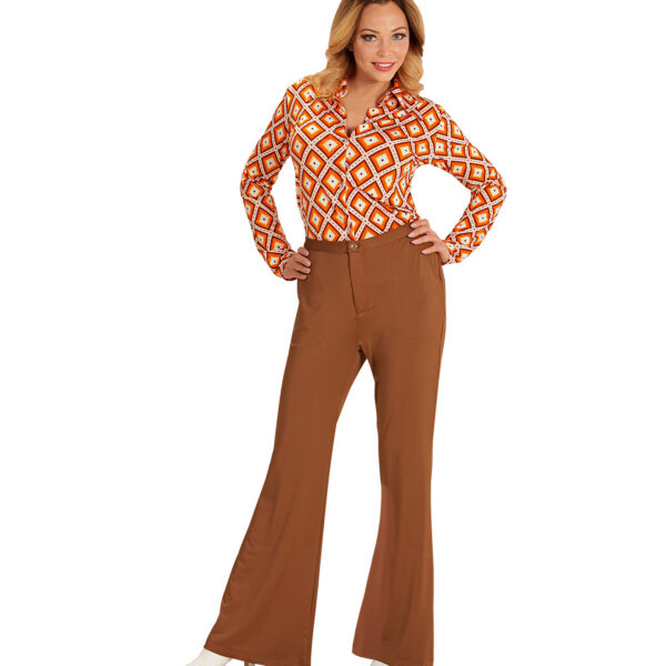 Pantaloni Marroni Donna Anni '70