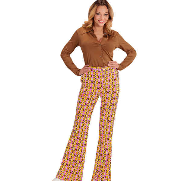 Pantaloni Multicolore da Donna Anni '70