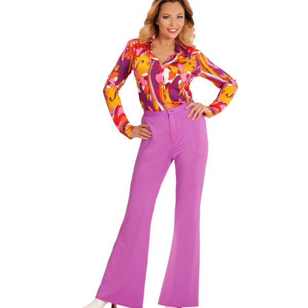 Pantaloni Viola Donna Anni '70
