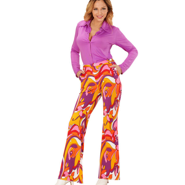 Pantaloni Multicolore da Donna Anni '70