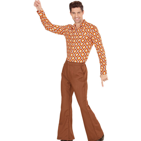 Pantaloni Marroni da Uomo Anni '70