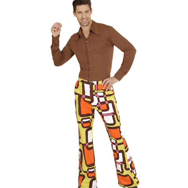 Pantaloni Multicolore da Uomo Anni '70