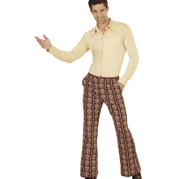 Pantaloni Multicolore da Uomo Anni '70
