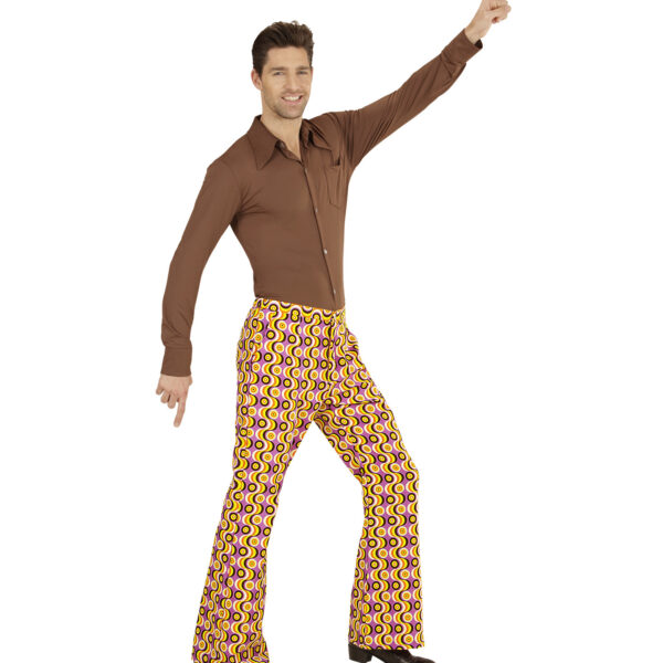 Pantaloni Multicolore da Uomo Anni '70