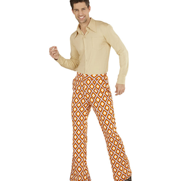 Pantaloni Multicolore da Uomo Anni '70