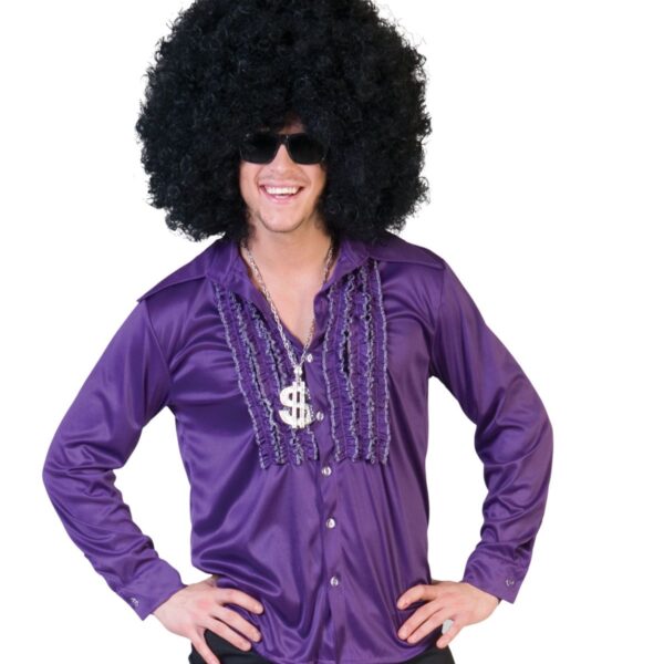 Camicia Viola Disco Anni '70