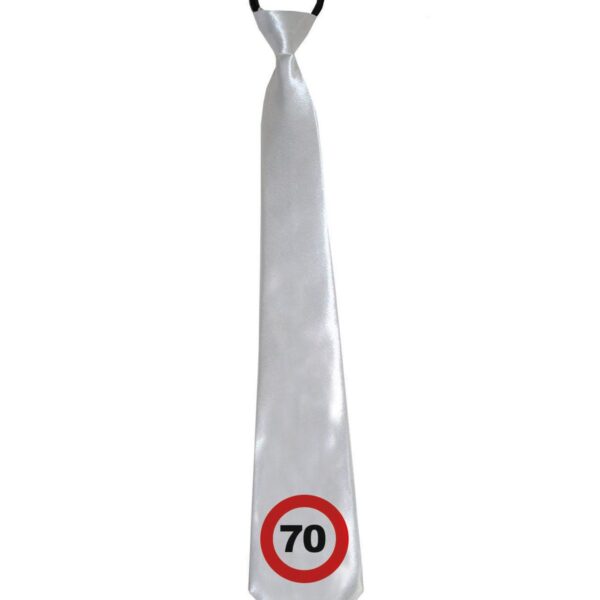 Cravatta Bianca Numero Limite 70