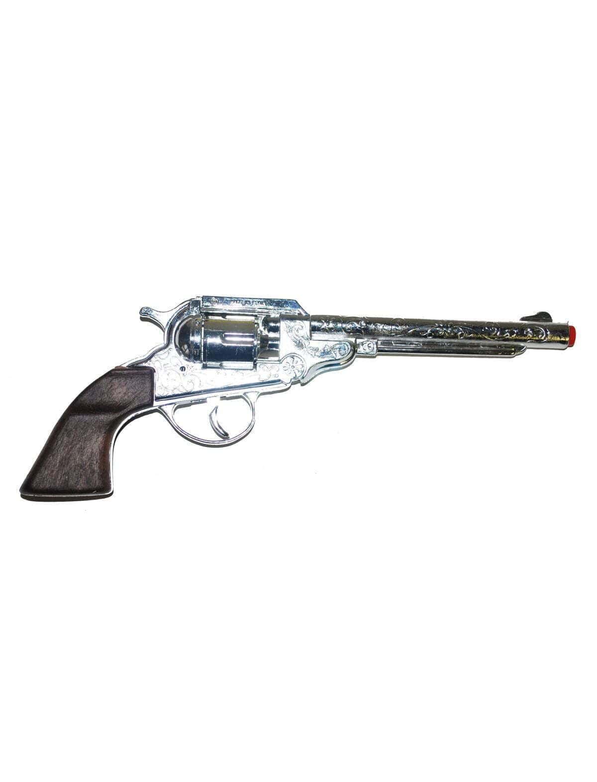 Pistola Argentata da Cowboy in Metallo