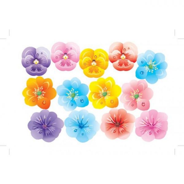 Cialda 3D Fiori Assortiti