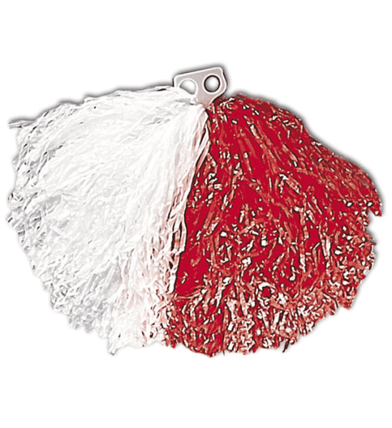 Pom Pom Bianco Rosso