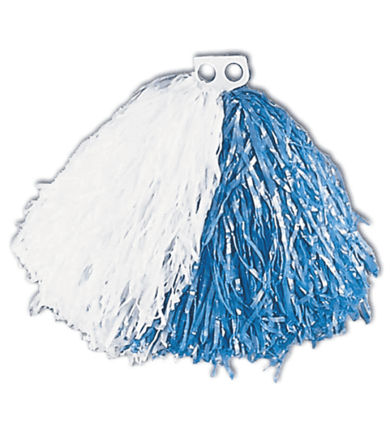 Pom Pom Bianco Azzurro