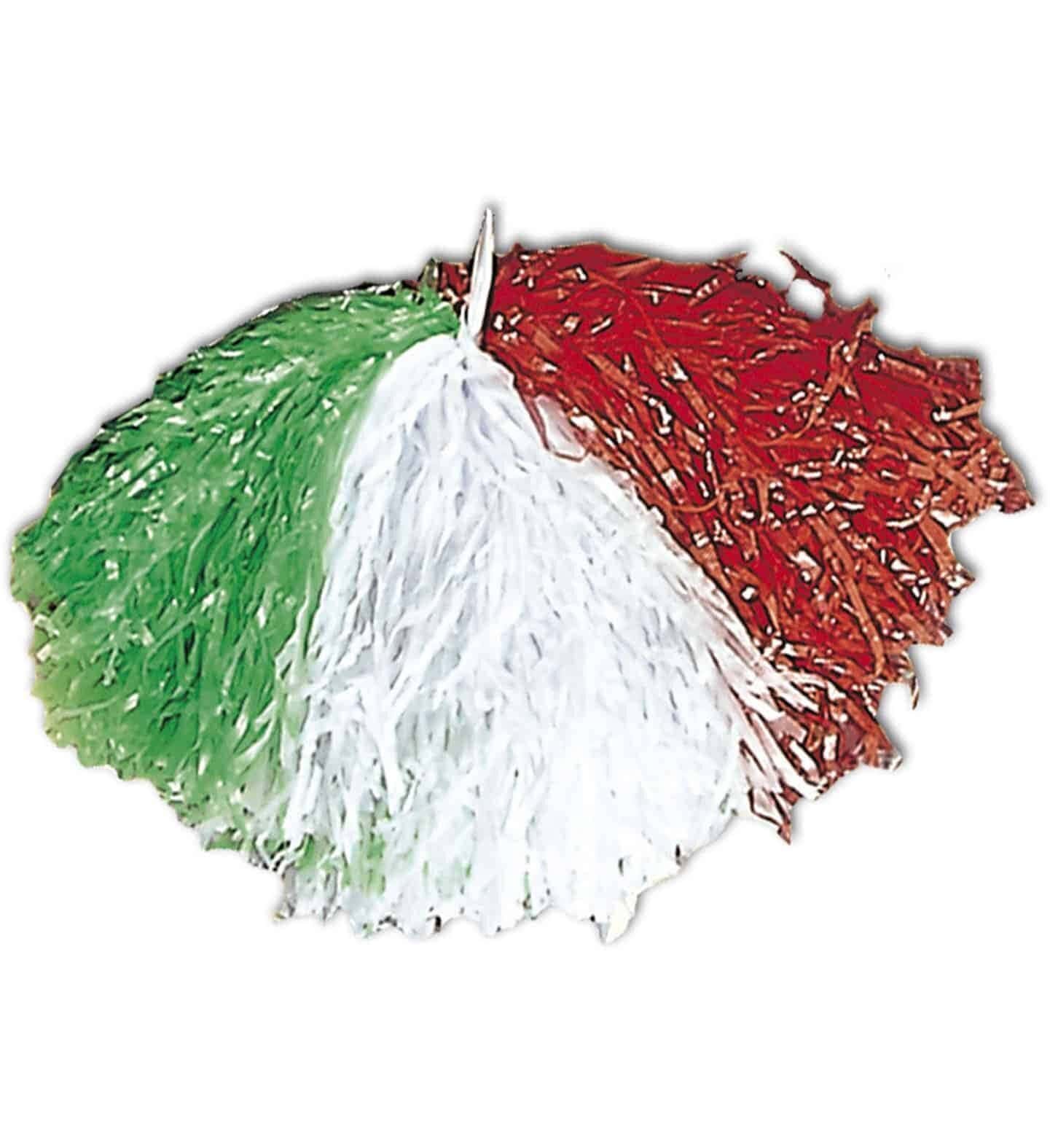 Pom Pom Verde Bianco Rosso Italia