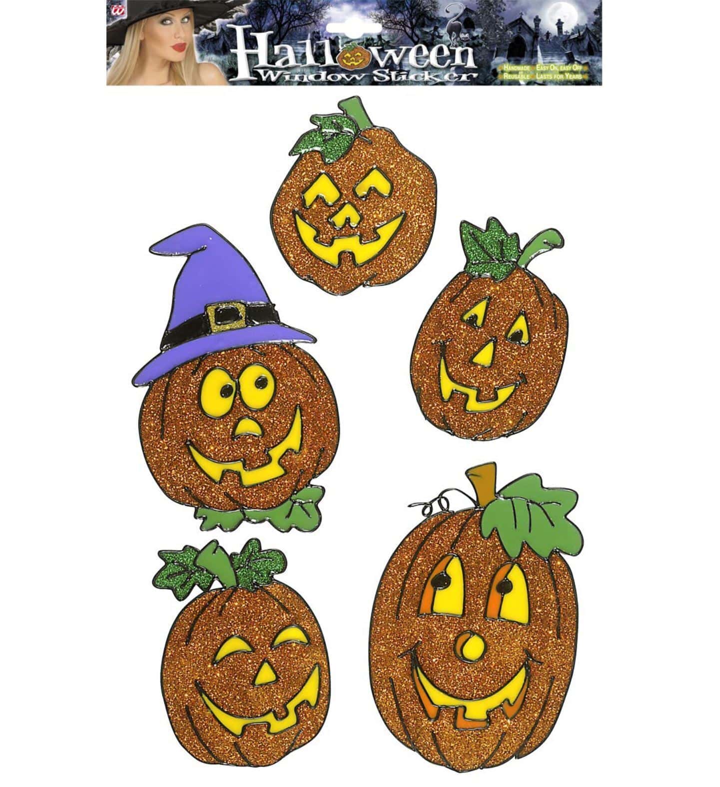 Set Vetrofania Zucca Glitter