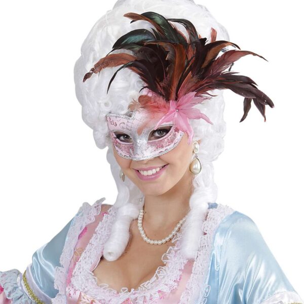 Maschera Colombina Rosa