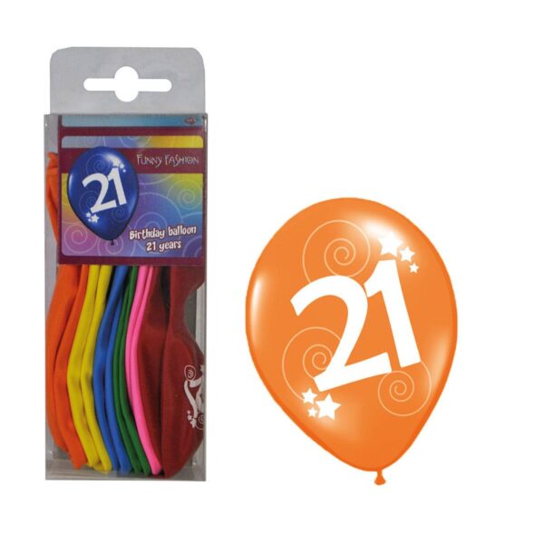 Palloncini in Lattice con Numero 21