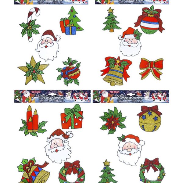 Vetrofania Natalizia Faccia di Babbo Natale