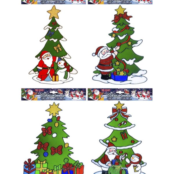 Vetrofania Natalizia Alberi di Natale