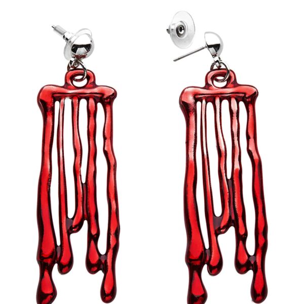 Orecchini a forma di Sangue Sgocciolante