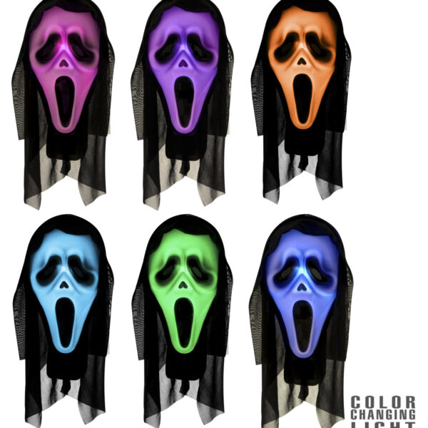 Maschera da Fantasma Luminoso Colori Assortiti
