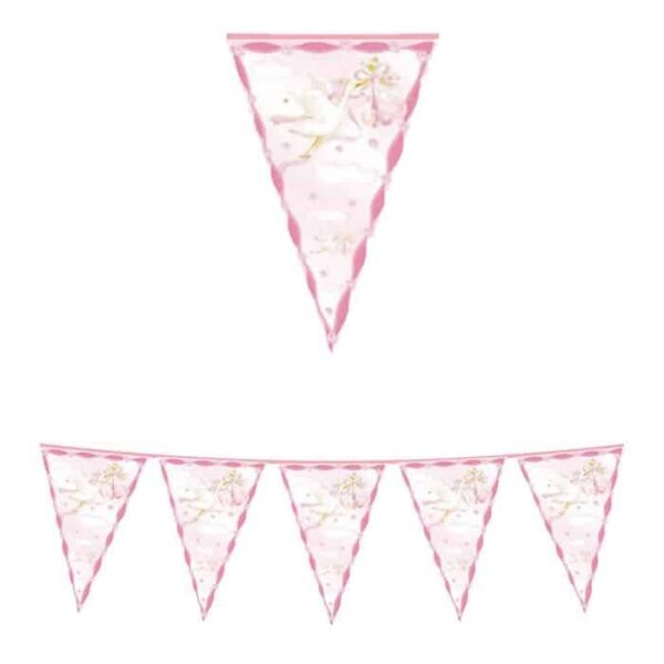 Festone Cicogna Rosa