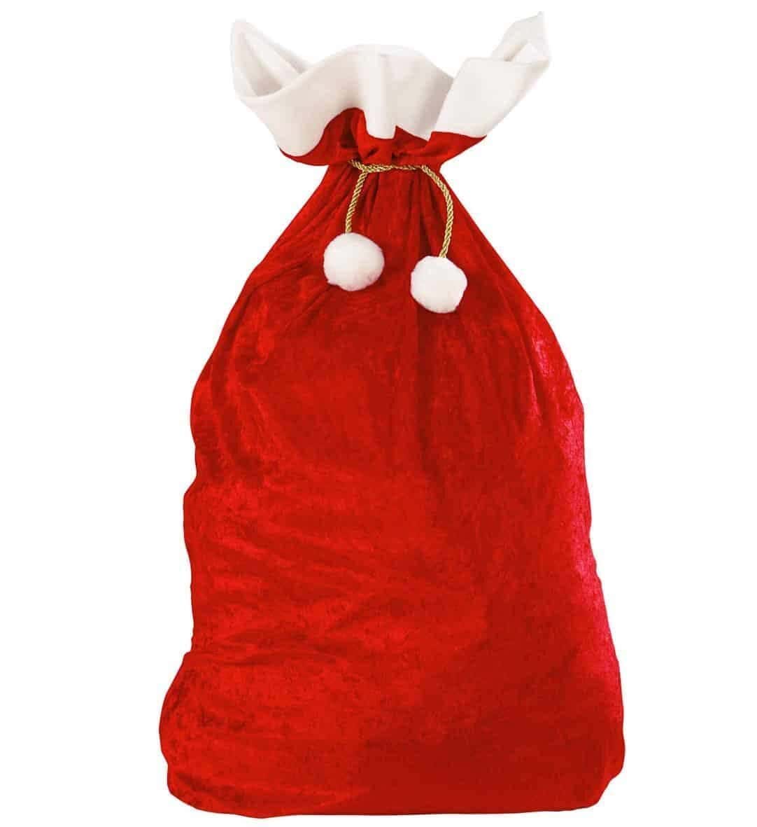 Sacco dI Babbo Natale in Velluto e Peluche