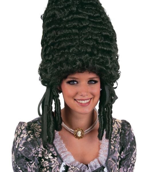 Parrucca Nera Pompadour