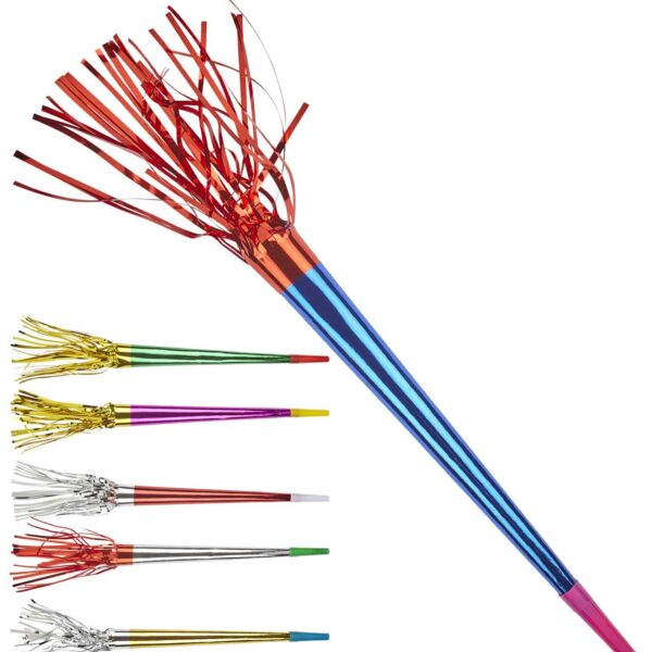Trombette Colorate Metallizzate 35 cm.