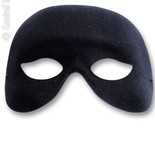 Maschera Domino Nera da Pulcinella