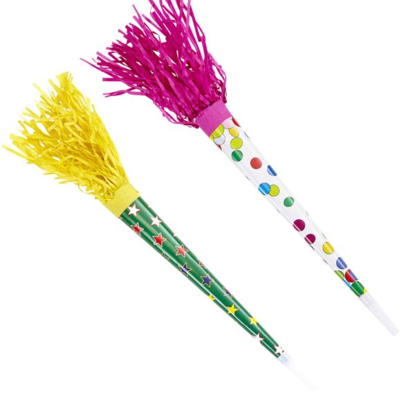 Set da Due Trombette Carta Colorate 35 cm.