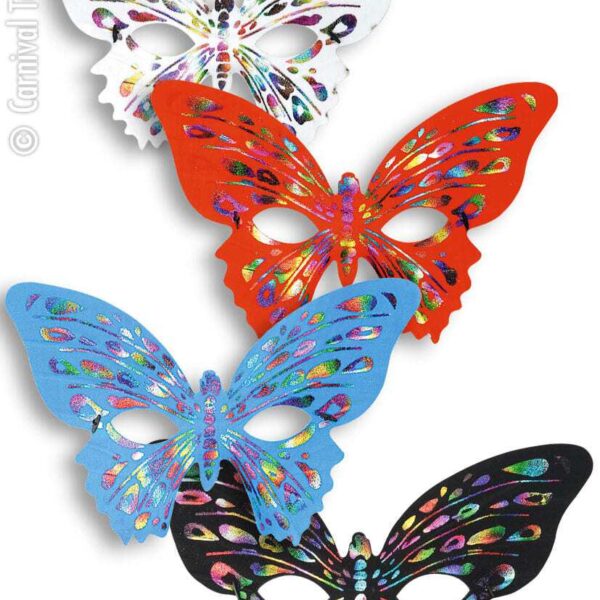 Maschere a Farfalla Fantasie Assortite