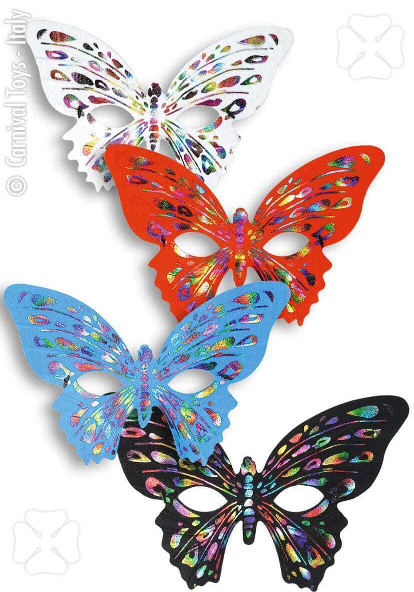 Maschere a Farfalla Fantasie Assortite