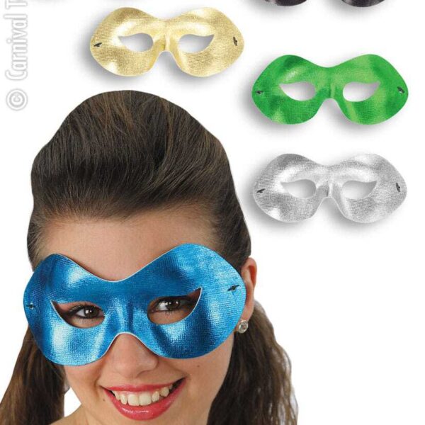Maschera Domino in Tessuto Metallizzato