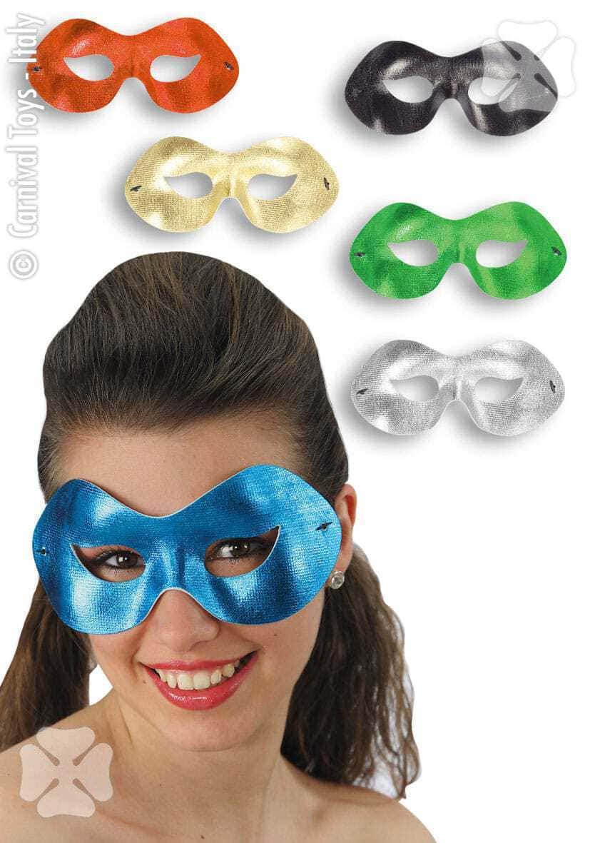 Maschera Domino in Tessuto Metallizzato