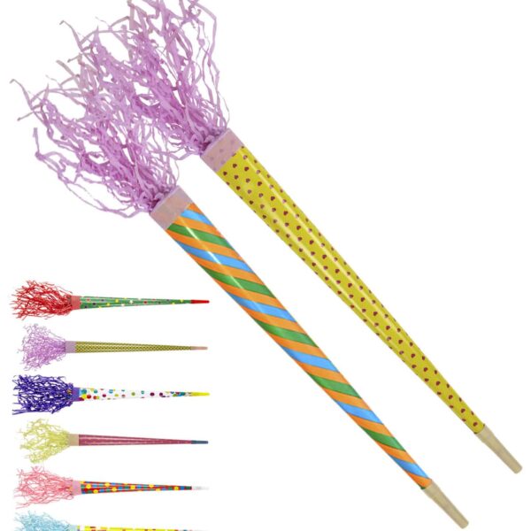 Set da Due Trombette Fluorescenti Colorate 50 cm