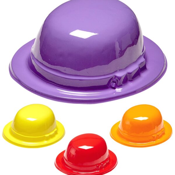 Cappello Bombetta in Plastica colori Assortiti