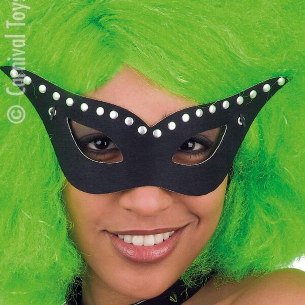 Maschera Nera Punk con Borchie
