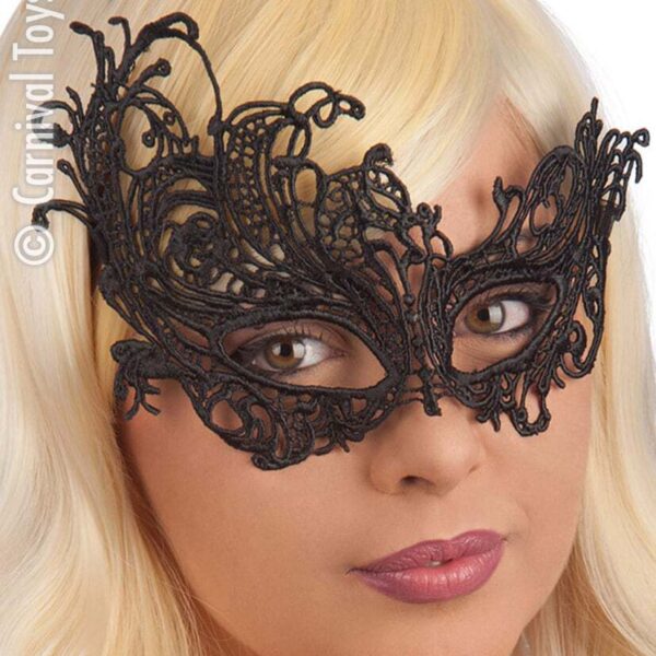 Maschera in Tessuto Gotica Nera