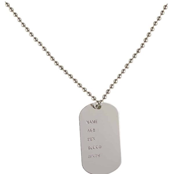 Collana con Piastrina da Soldato